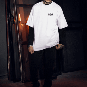 oversized t-shirt with your brand name and idea